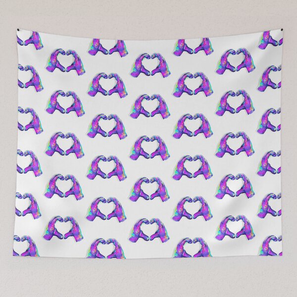 Artikelvorschau, colourful abstract modern heart hands emoji PRIDE collection, Pride month entworfen und verkauft von gargeesuresh.