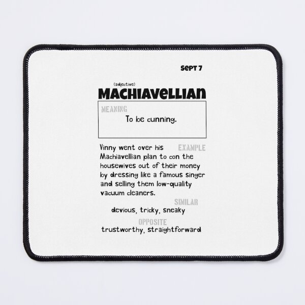 Item preview, September 7 Machiavellian designed and sold by Square Root of Squid.