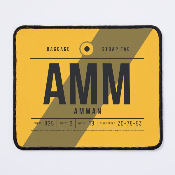 Item preview, Luggage Tag E - AMM Amman Jordan designed and sold by VoodooCircus.