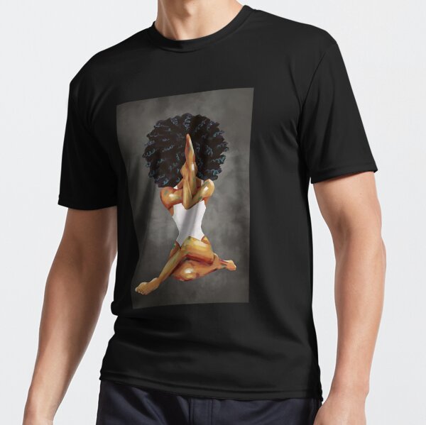 Black Girl Yoga Art LTX Active T-Shirt for Sale by AmeliaCache