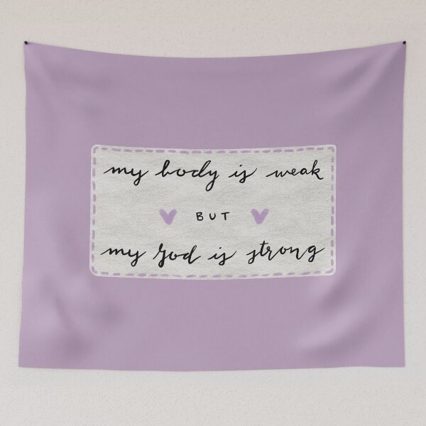 Item preview, My God is Strong (purple) designed and sold by misslovelymess.
