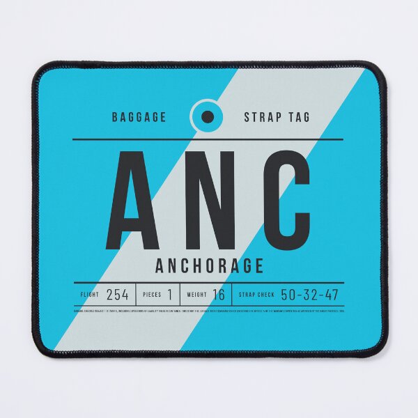 Item preview, Luggage Tag E - ANC Anchorage Alaska USA designed and sold by VoodooCircus.