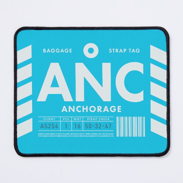 Item preview, Luggage Tag D - ANC Anchorage Alaska USA designed and sold by VoodooCircus.