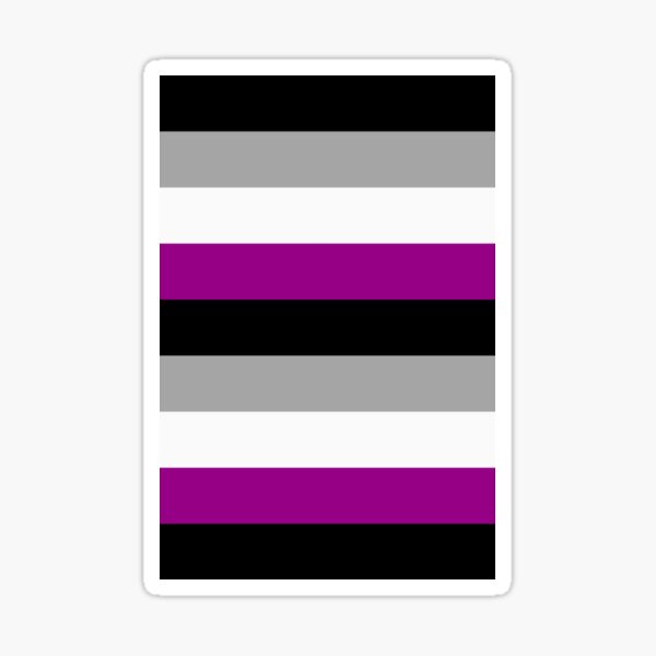 Asexual Pride Flag Striped Sticker For Sale By Jgventures Redbubble