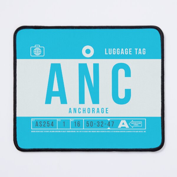 Item preview, Luggage Tag B - ANC Anchorage Alaska USA designed and sold by VoodooCircus.