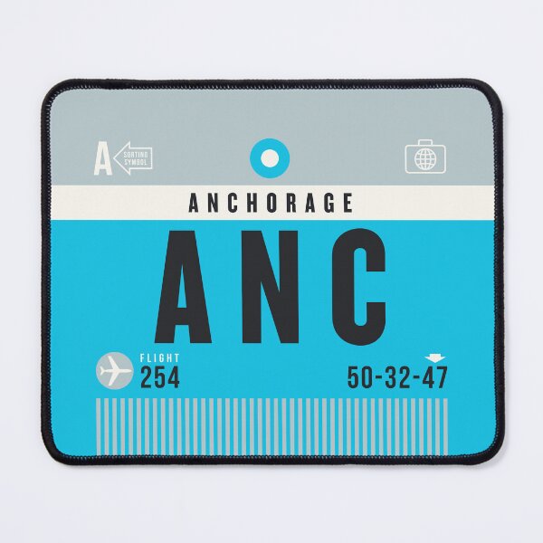 Item preview, Luggage Tag A - ANC Anchorage Alaska USA designed and sold by VoodooCircus.