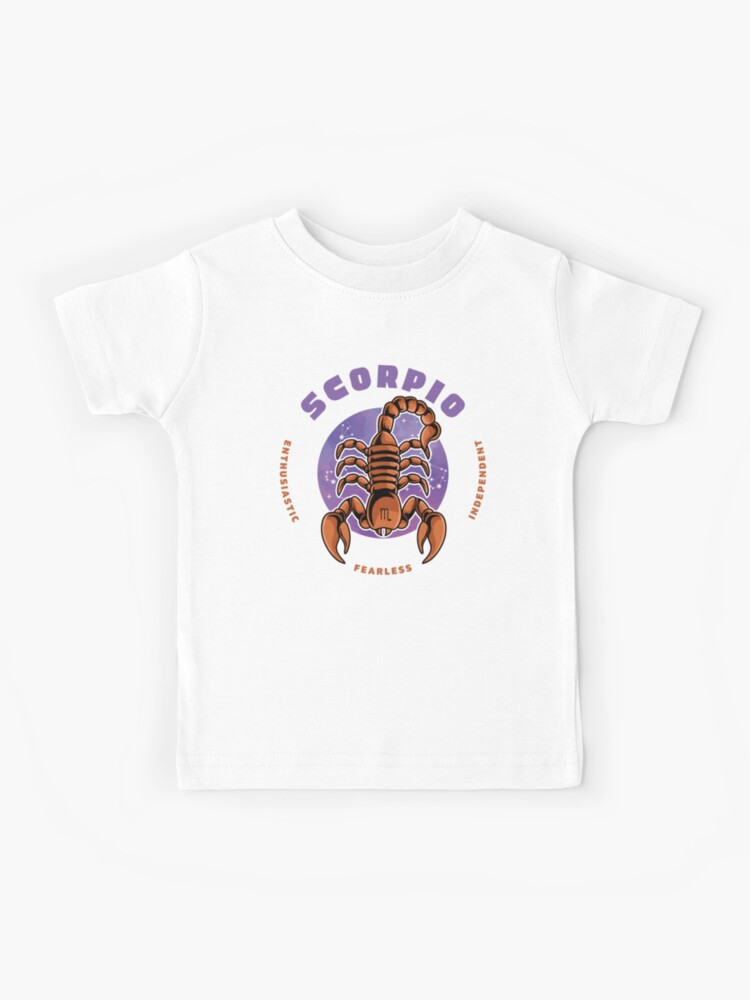 Scorpio The Scorpion The Eighth Zodiac Sign Astrological Sign Kids T Shirt