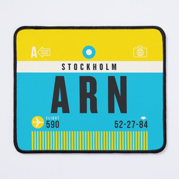 Item preview, Luggage Tag A - ARN Stockholm Sweden designed and sold by VoodooCircus.
