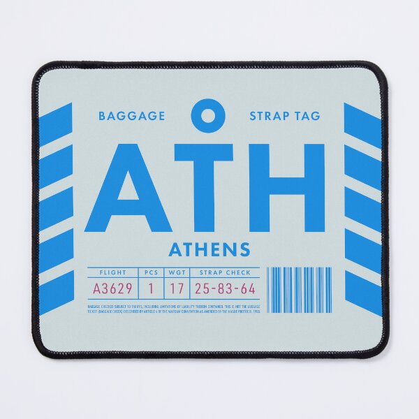 Item preview, Luggage Tag D - ATH Athens Greece designed and sold by VoodooCircus.