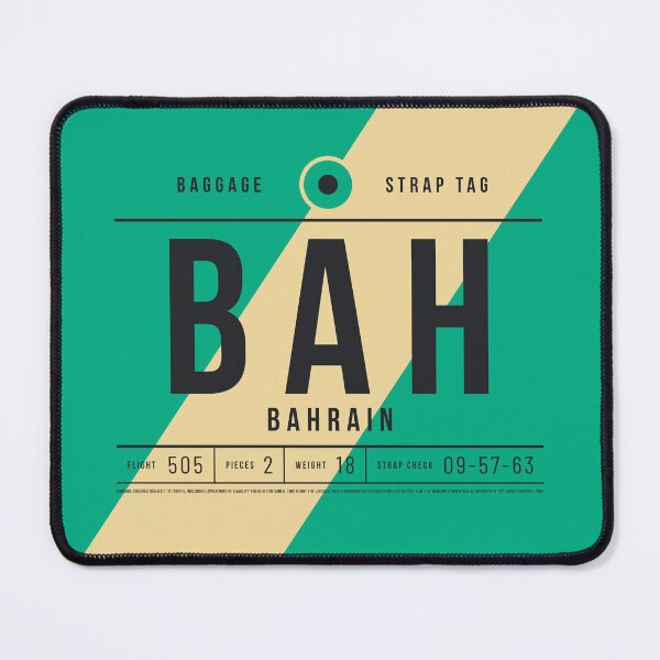 Item preview, Luggage Tag E - BAH Bahrain designed and sold by VoodooCircus.