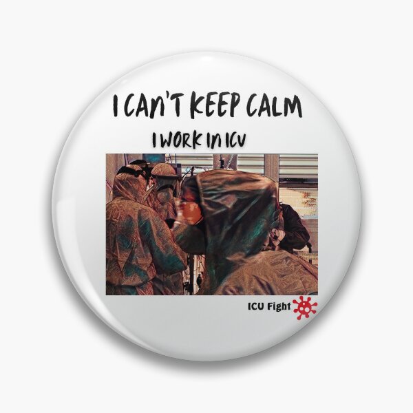 Item preview, I CAN'T KEEP CALM, I'M FIGHTING AGAINST COVID designed and sold by ICU-FIGHT.