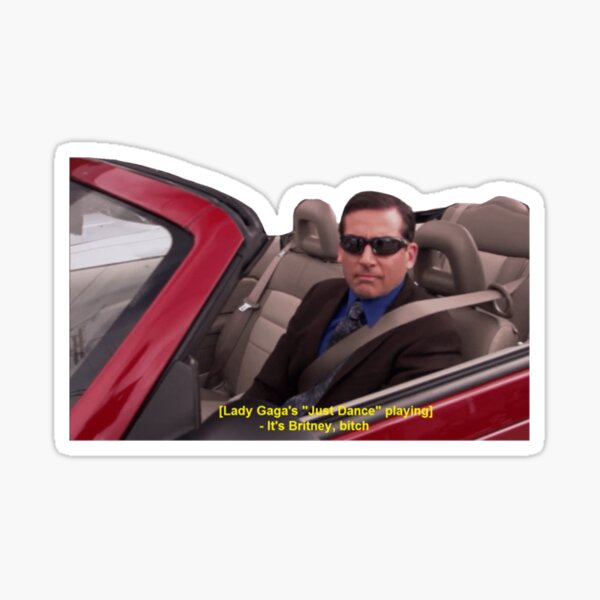 "Michael Scott - Its Britney Bitch - The Office" Sticker For Sale By ...