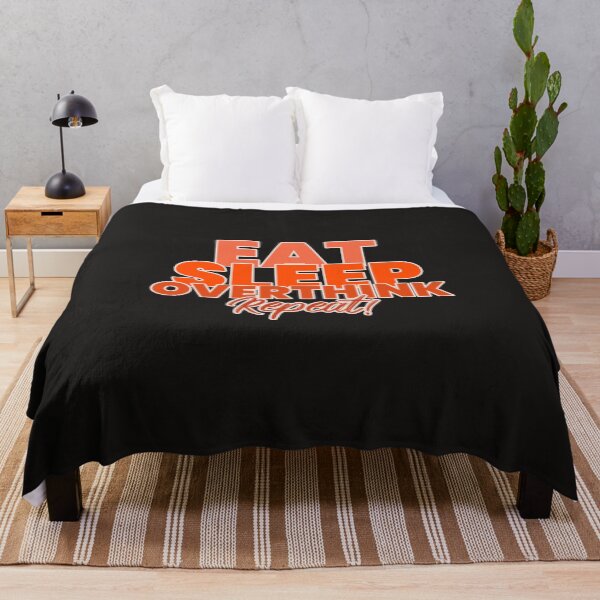 Item preview, EAT SLEEP OVERTHINK REPEAT designed and sold by Verbiage24.