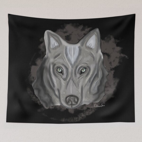 Item preview, Blue-Eyed Wolf designed and sold by Ellen O'Loughlin.