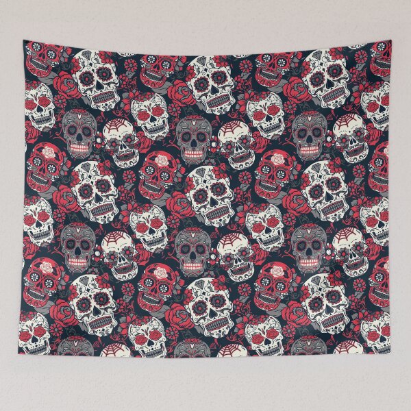 Item preview, Sugar Skull Pattern Red designed and sold by TopHatSyndicate.