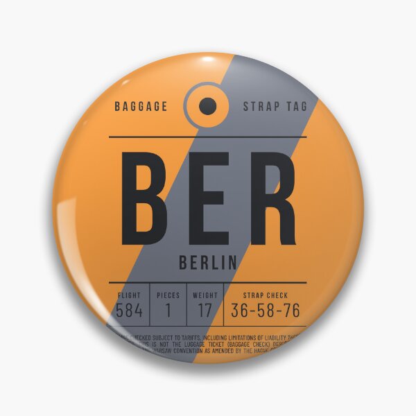 Item preview, Luggage Tag E - BER Berlin Germany designed and sold by VoodooCircus.