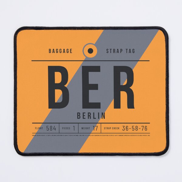 Item preview, Luggage Tag E - BER Berlin Germany designed and sold by VoodooCircus.