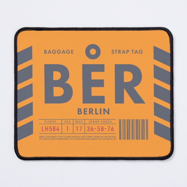 Artikelvorschau, Luggage Tag D - BER Berlin Germany entworfen und verkauft von VoodooCircus.