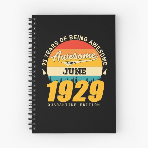 Item preview, 1929 Quarantine Edition June 93 Years Of Being Awesome designed and sold by BoriJanis.