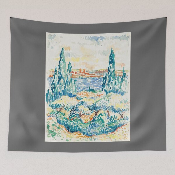 Artikelvorschau, Antibes 1907 Painting By Henri Edmond Cross Classic entworfen und verkauft von Ronaldbak.