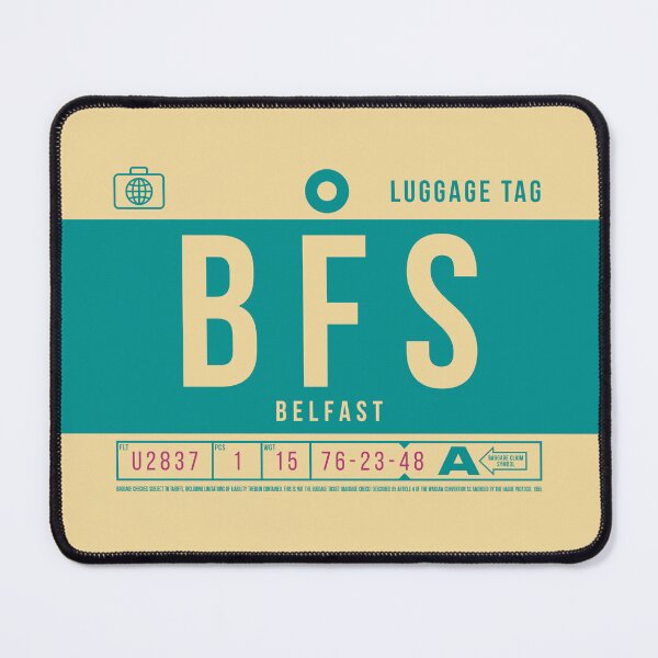 Item preview, Luggage Tag B - BFS Belfast Northern Ireland designed and sold by VoodooCircus.