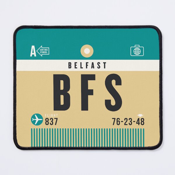 Item preview, Luggage Tag A - BFS Belfast Northern Ireland designed and sold by VoodooCircus.