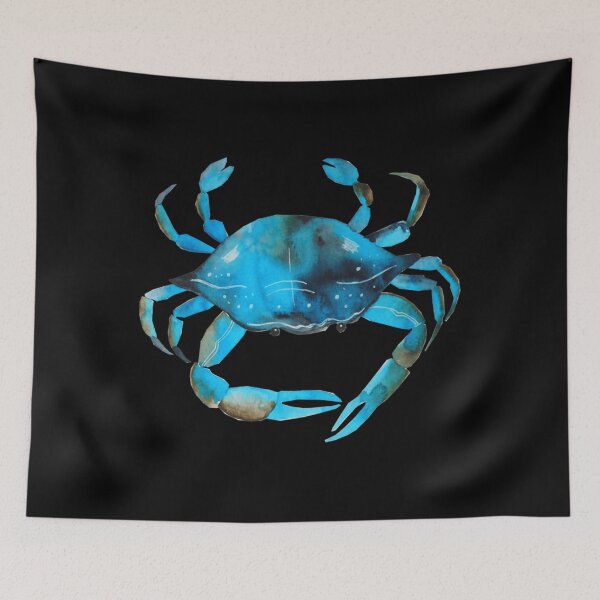 Aperçu de l'œuvre Crab Watercolor, Blue Crab Graphic Essential  créée et vendue par polletparter.