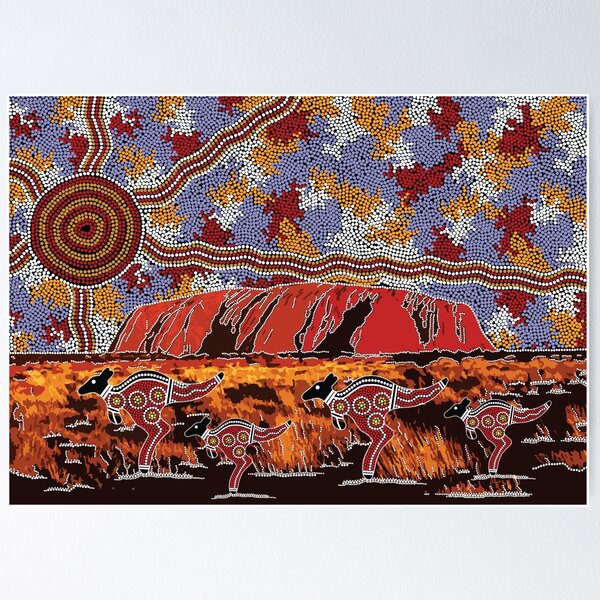 Artikel-Vorschau von Authentische Kunst der Aborigines - Uluru | Ayers Rock, designt und verkauft von HogarthArts.