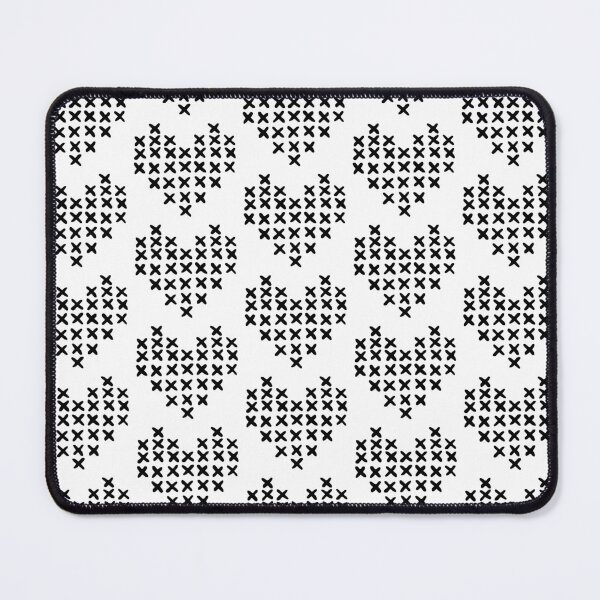 Item preview, Black & White Cross in Hear Shape designed and sold by MyArt23.