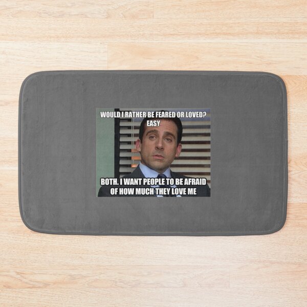Item preview, Michael Scott Would I Rather Be Feared or Loved Easy Both meme designed and sold by KevinRya.