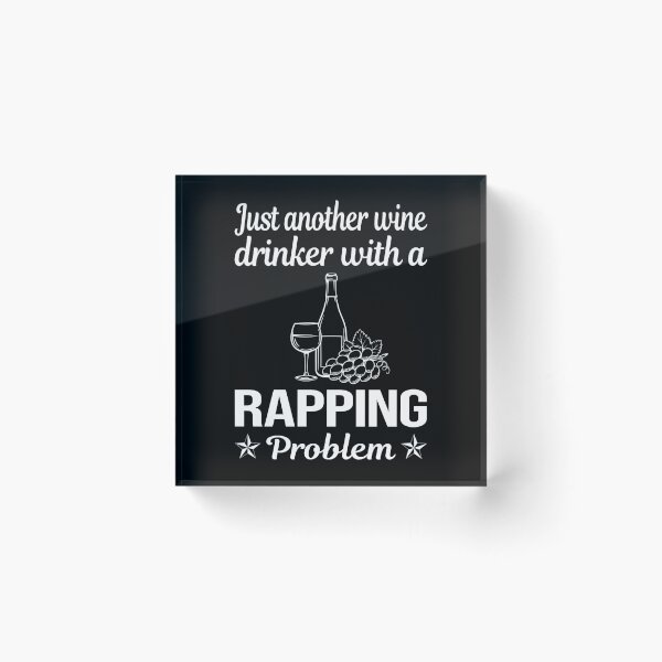 Artikelvorschau, Wine Drinker Rapping Rap Rapper entworfen und verkauft von zuehloxerxk.