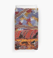 Uluru | Ayers Rock - Authentic Aboriginal Arts Duvet Cover