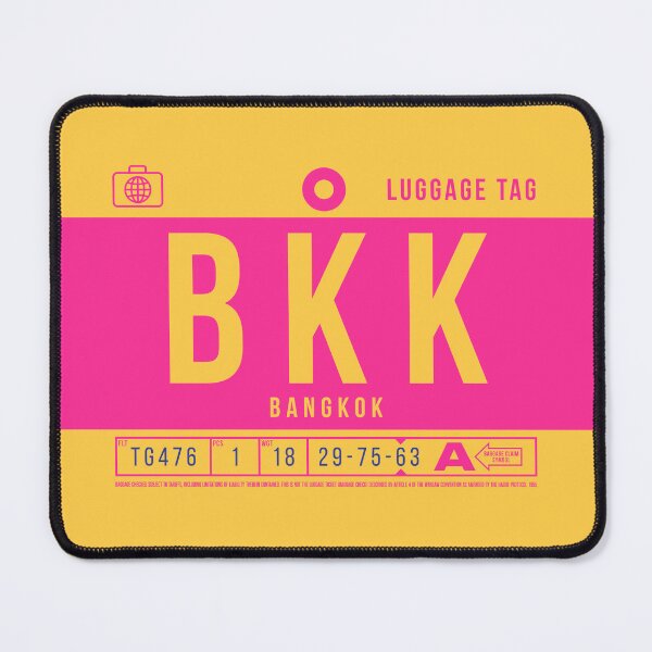 Item preview, Luggage Tag B - BKK Bangkok Thailand designed and sold by VoodooCircus.