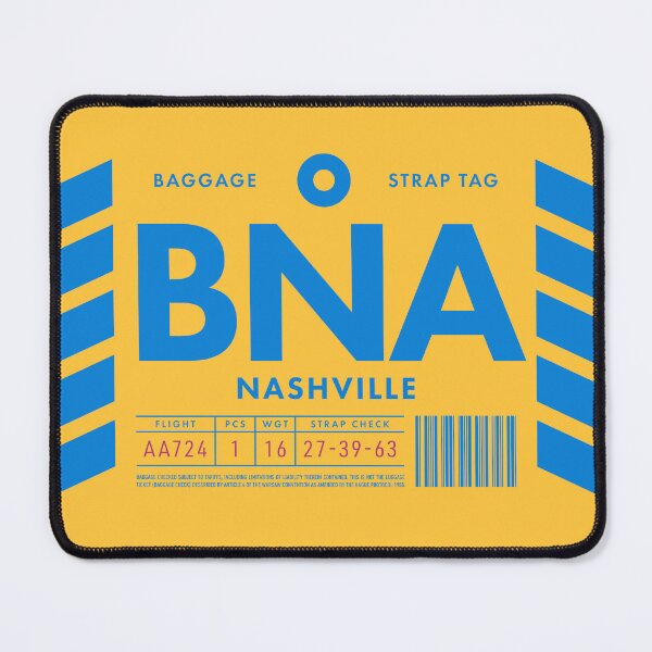 Item preview, Luggage Tag D - BNA Nashville USA designed and sold by VoodooCircus.