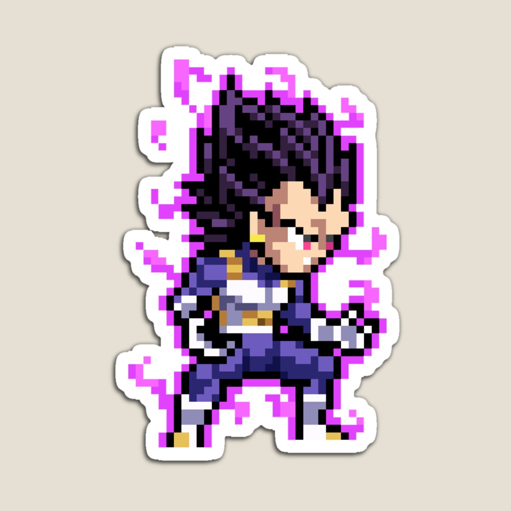 SSJ Vegeta Magnet for Sale by jixelpatterns