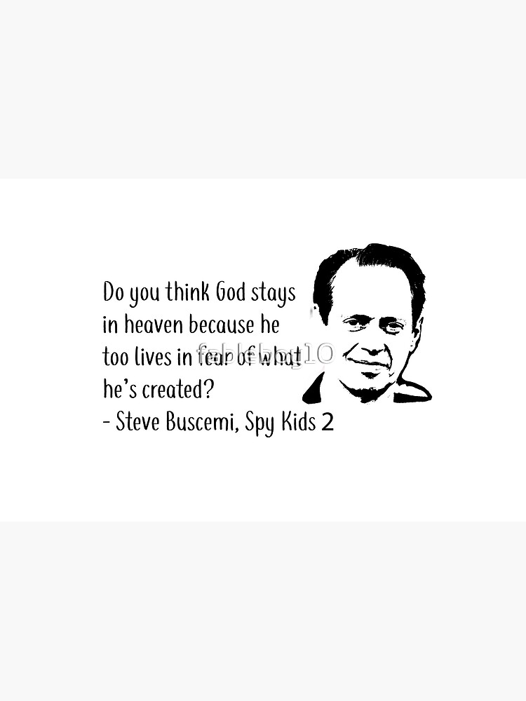 Steve Buscemi Spy Kids 2 Quote Black Zipper Pouch