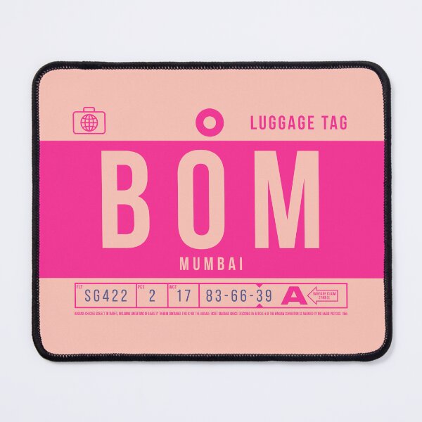 Item preview, Luggage Tag B - BOM Mumbai India designed and sold by VoodooCircus.