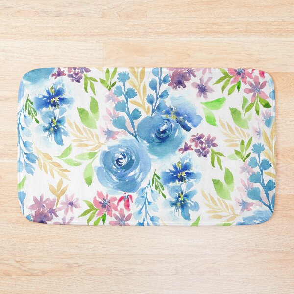 Item preview, Blue Flowers in Watercolor Painting designed and sold by MyArt23.