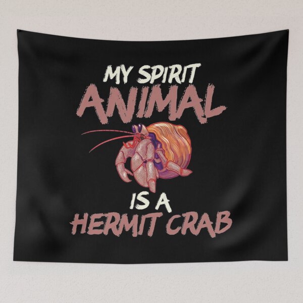 Aperçu de l'œuvre Cute Funny My Spirit Animal Is A Hermit Crab Active  créée et vendue par polletparter.