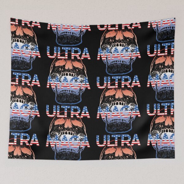 Item preview, ULTRA MAGA 3 Red White & Blue Skull-Republican Politics designed and sold by 69Designs-MP.