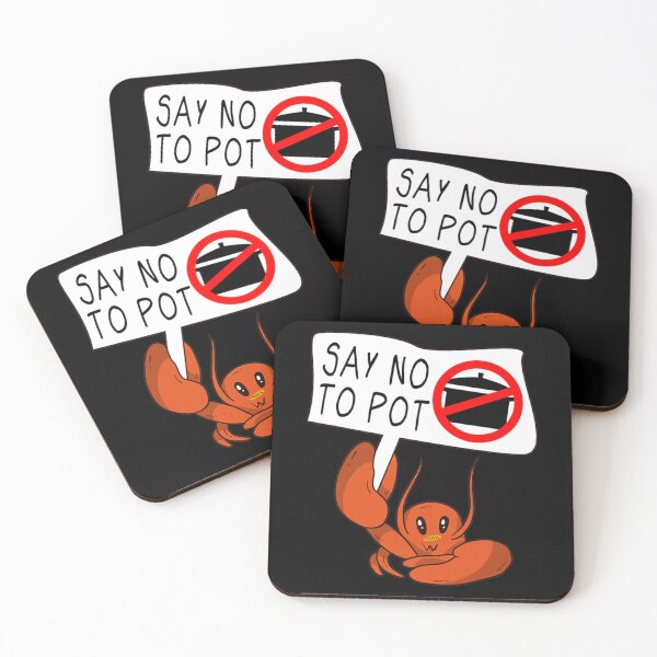 Item preview, Cute Funny Vegan Crab Saying Say No To Pot Crawfish Active  designed and sold by polletparter.