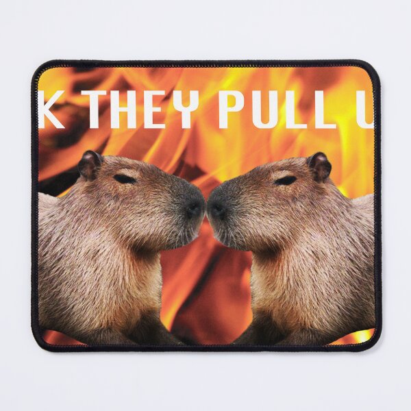 Item preview, THREATENING CAPYBARA MEME STICKER TEE ETC designed and sold by madebybryn.