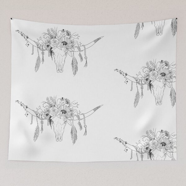 Item preview, Longhorn Skull Flower Crown  designed and sold by Hallie Odom.