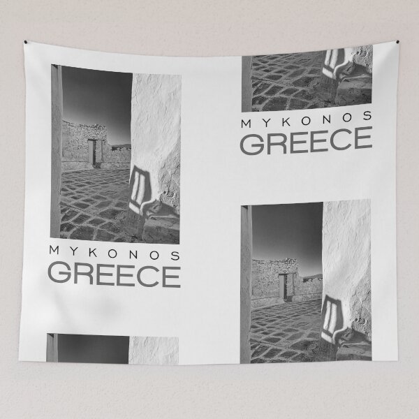Item preview, Mykonos Greece Poster No.2 designed and sold by angelisart.