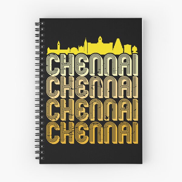 Item preview, Madras Chennai Yellow Vintage Tamil Design designed and sold by alltheprints.