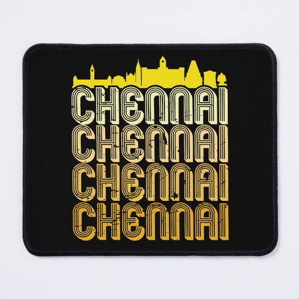 Item preview, Madras Chennai Yellow Vintage Tamil Design designed and sold by alltheprints.