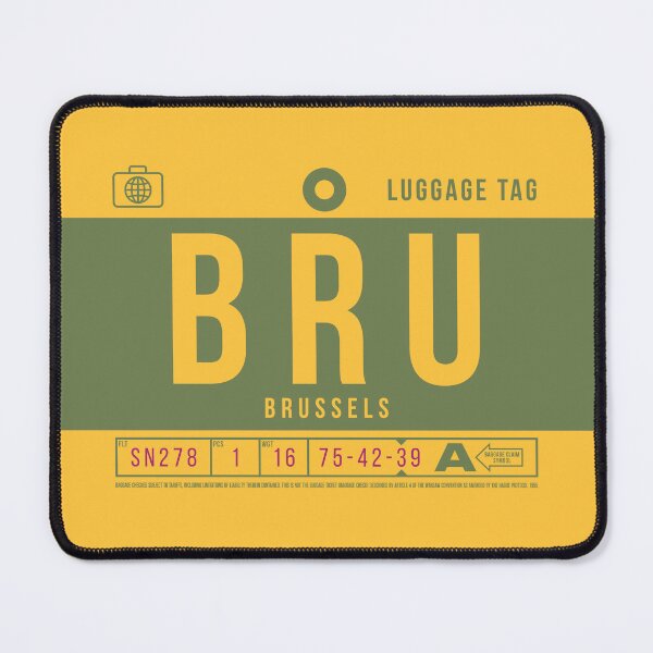 Item preview, Luggage Tag B - BRU Brussels Belgium designed and sold by VoodooCircus.