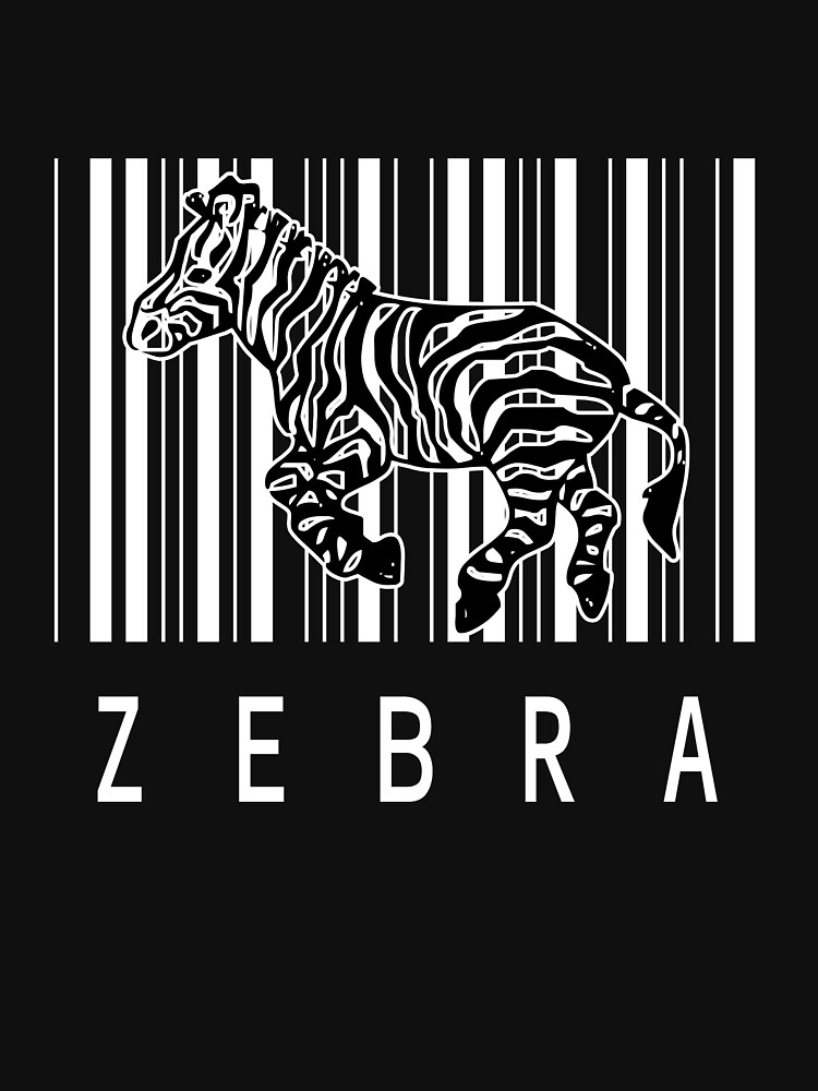 "Zebra Bar Code" T-shirt by oddmetersam | Redbubble