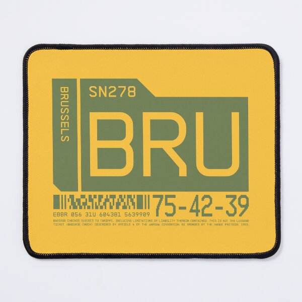 Item preview, Luggage Tag C - BRU Brussels Belgium designed and sold by VoodooCircus.