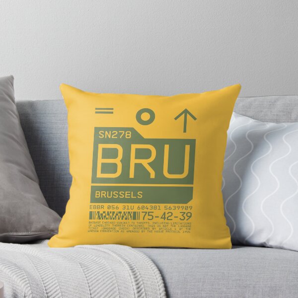 Item preview, Luggage Tag C - BRU Brussels Belgium designed and sold by VoodooCircus.